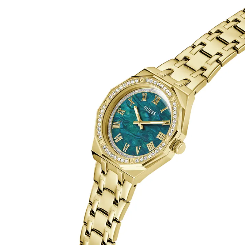 Guess Desire Green MOP Dial Ladies Watch- GW0770L2